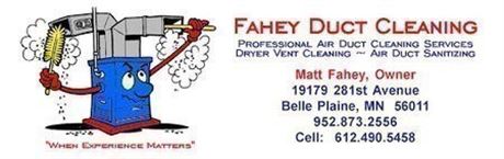 Fahey Air Duct Cleaning, Belle Plaine, Mn - $200 Certificate